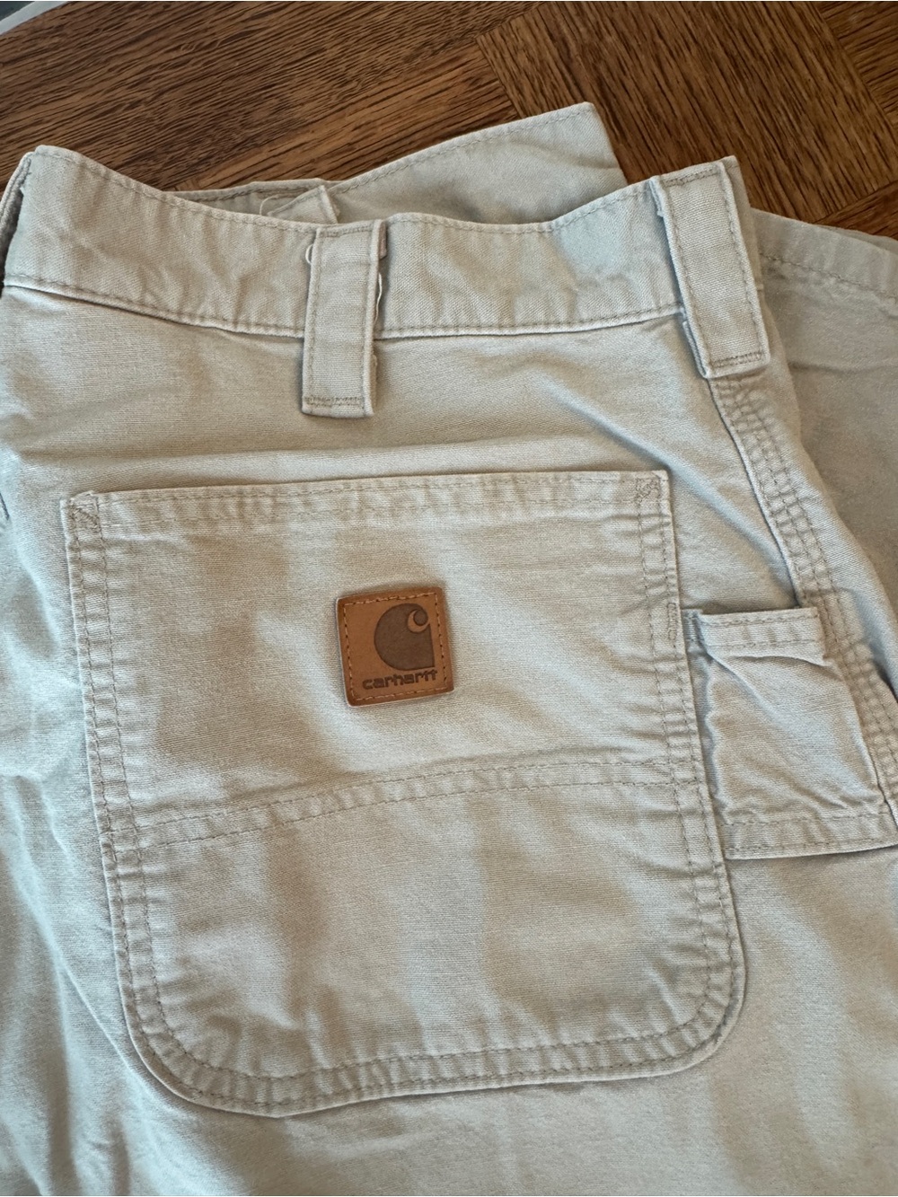 Carhartt Men's Light Khaki Cargo Work Pants 33x30